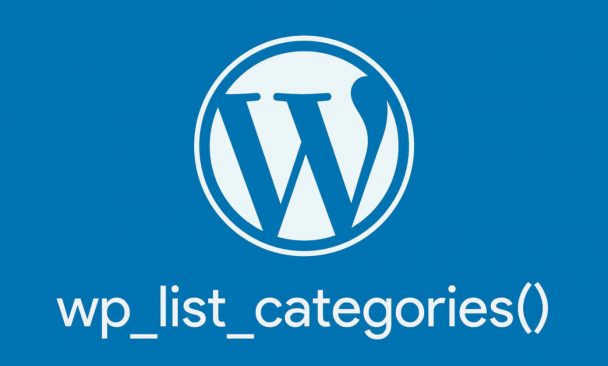 wp_list_categoriesで色々なカスタマイズをしてみた